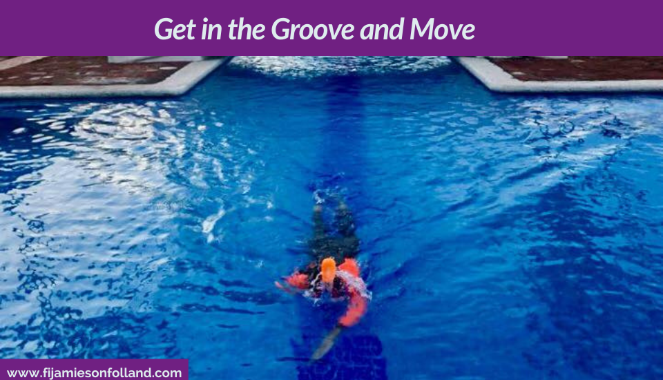 woman swimming in the pool