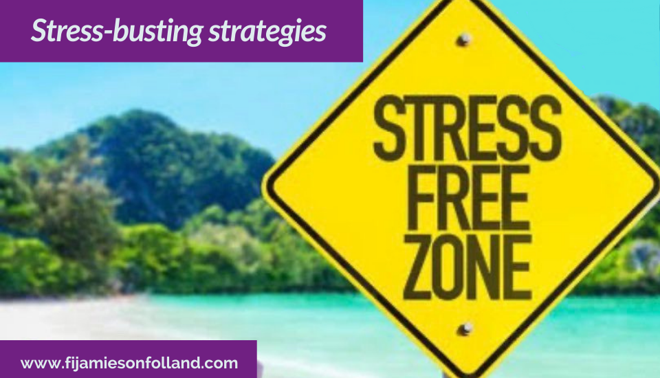 Stress free zone sign in the paradise