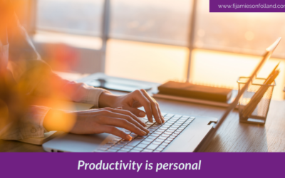 Productivity is personal